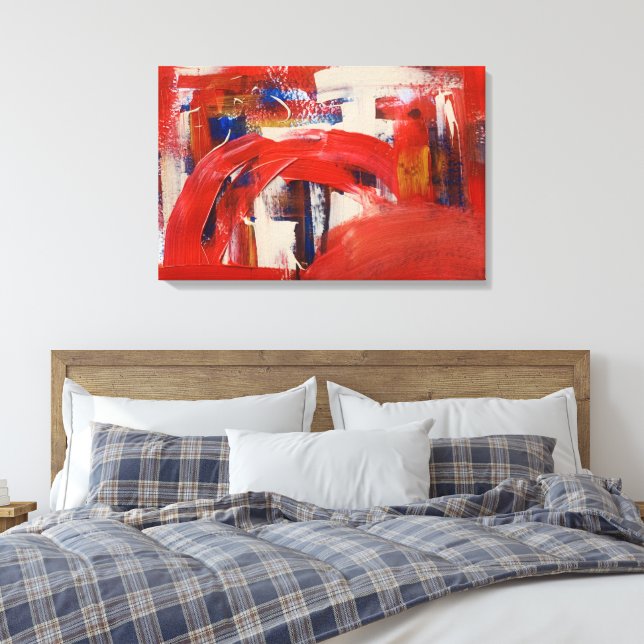 Modern minimalistisk heminredning canvastryck (Insitu (sovrum))