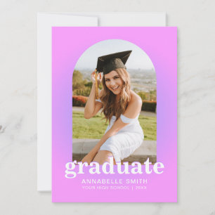 Modern, minimalistisk inbjudan till foto Studenten