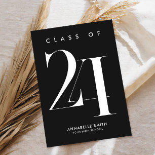 Modern minimalistisk inbjudan till Studenten