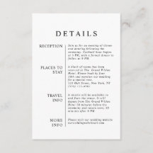 Modern minimalistisk information om svart och vitt