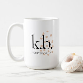 Modern minimalistisk Initialer-kaffe Mugg