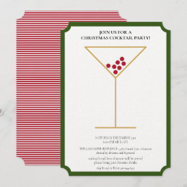 Modern minimalistisk juljacka Party Inbjudningar