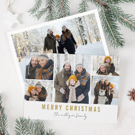 Modern minimalistisk julkort inbjudningar