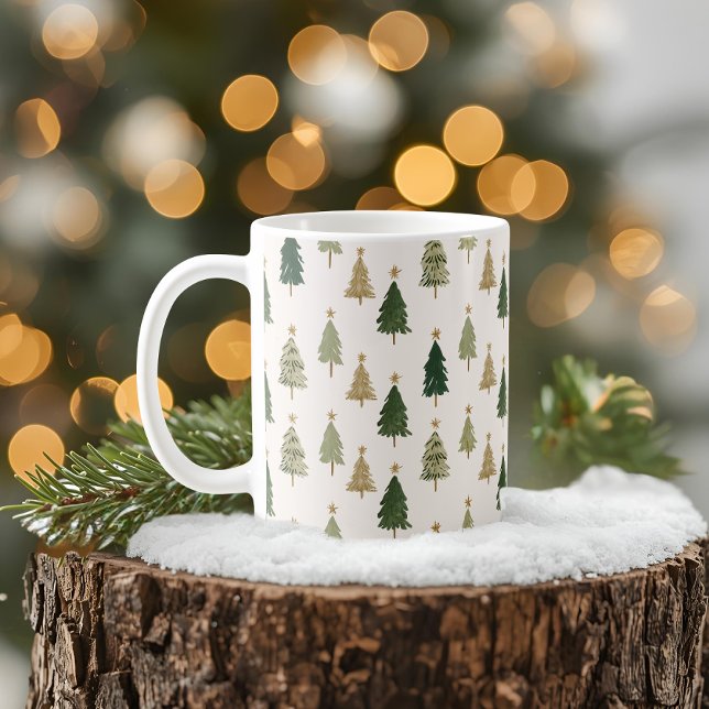 Modern minimalistisk julmugg kaffemugg (Skapare uppladdad)