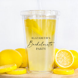 Modern Minimalistisk kalligrafi Bachelorette Party Take Away Mugg