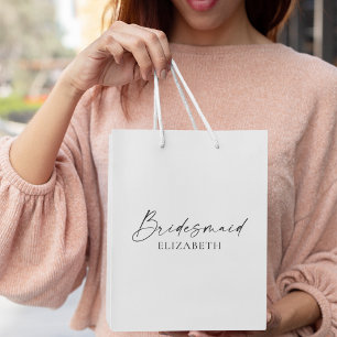 Modern minimalistisk kalligrafi Bläck Bridesmaid