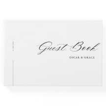 Modern minimalistisk kalligrafi, svart vit Bröllop