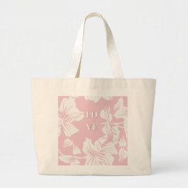 Modern minimalistisk KÄRLEK Botanisk Jätte-Tote Jumbo Tygkasse