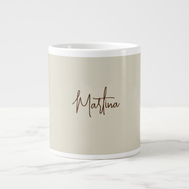 Modern minimalistisk klapp-Kreativ Jumbo Mugg (Framsidan)