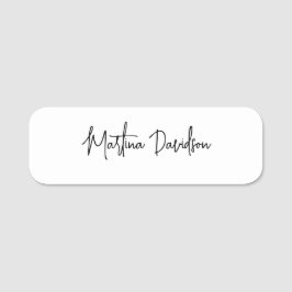 Modern minimalistisk klapp-Kreativ Namnbricka