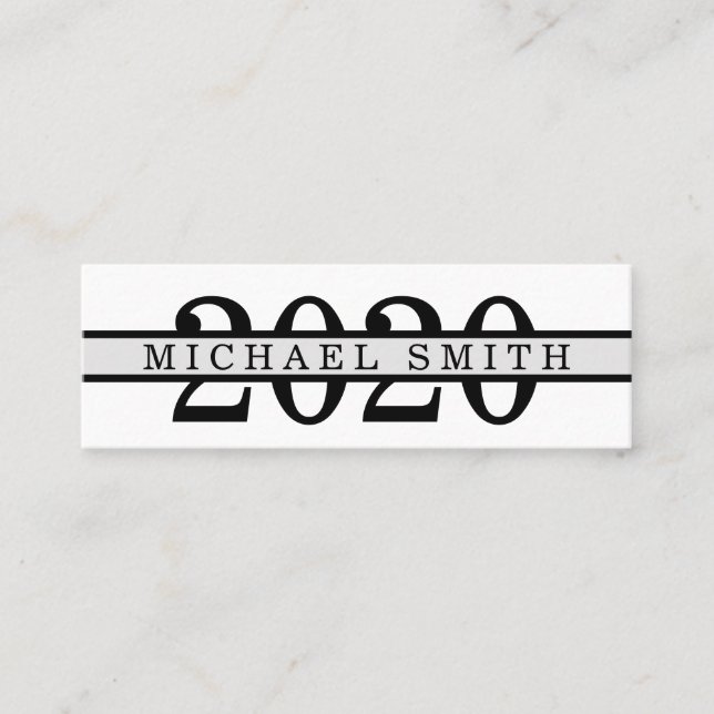 Modern minimalistisk klassisk infogningskort Stude Mini Visitkort (Framsida)