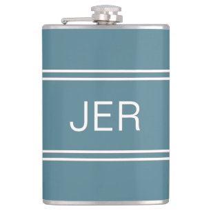 Modern Minimalistisk Klassisk Monogram Green Metal Fickplunta