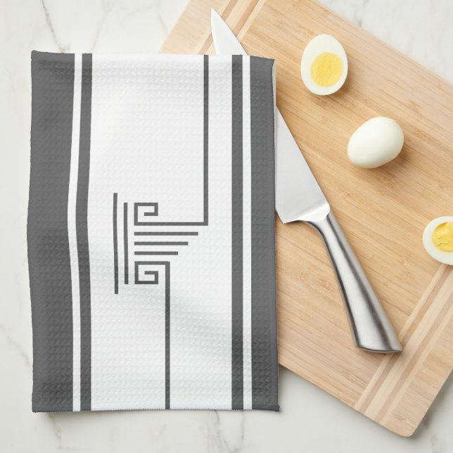 Modern minimalistisk kökshandduk (Vikt i Fjärdedel)