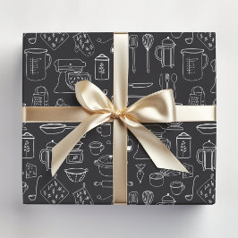 Modern minimalistisk köksredskap presentpapper