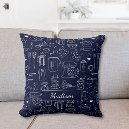 Modern minimalistisk köksutrustning för jordbruksh kudde