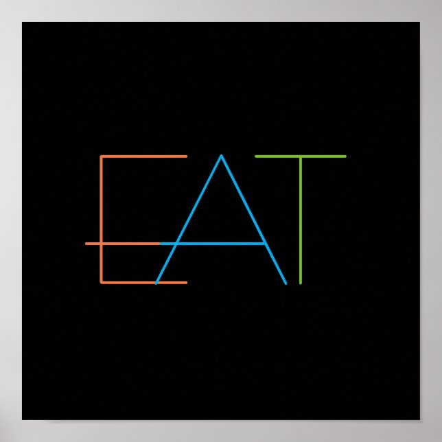 modern, minimalistisk köksvägg poster mat (Framsidan)