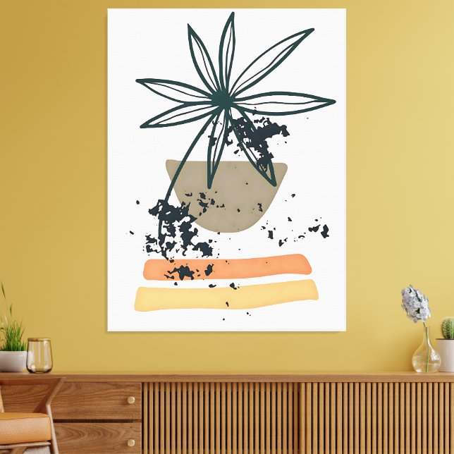 Modern Minimalistisk konst Canvastryck (Insitu (Vardagsrum))