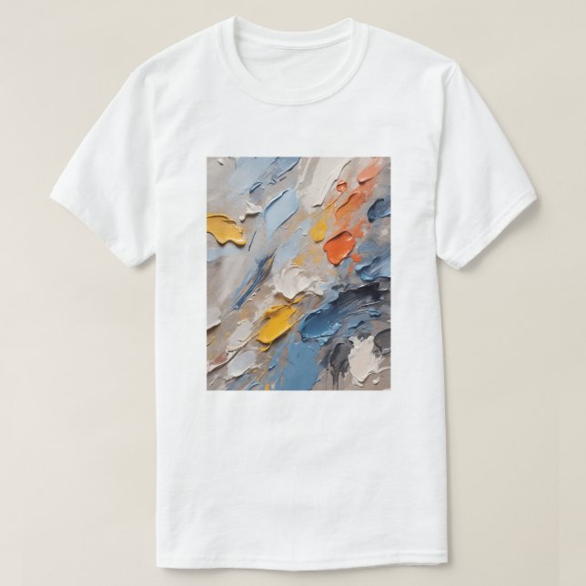 Modern minimalistisk konstnärlig t shirt (Design framsida)