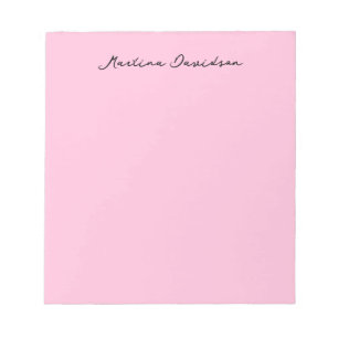 Modern minimalistisk Kreativ av enkelt Rosa Anteckningsblock