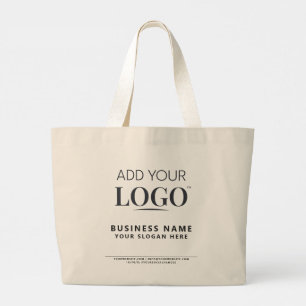 Modern, minimalistisk, lägg till Logotypens kampan Jumbo Tygkasse