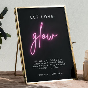 Modern minimalistisk låt Kärlek gla Bröllop undert Poster