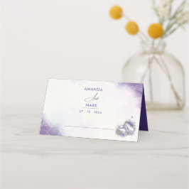 Modern minimalistisk Lila Lilac-Trendig Placeringskort