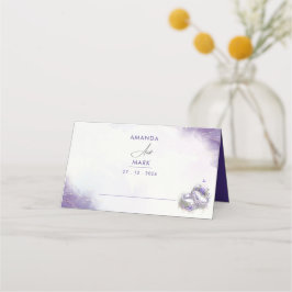 Modern minimalistisk Lila Lilac-Trendig Placeringskort