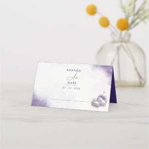 Modern minimalistisk Lila Lilac-Trendig Placeringskort
