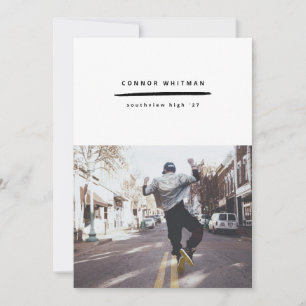 Modern minimalistisk linjeförklaring - tillkännagi inbjudningar