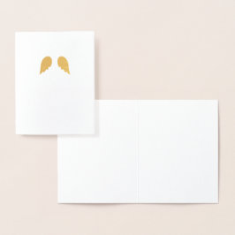 Modern minimalistisk Little Angel Vingar jul Folierat Kort