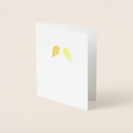 Modern minimalistisk Little Angel Vingar jul Folierat Kort