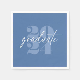 Modern minimalistisk ljudgrad | Blå + Vit Pappersservett