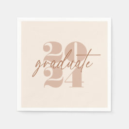 Modern minimalistisk ljudgrad | Cappuccino Cream Pappersservett