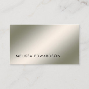 Modern minimalistisk ljusstyrka silver professione visitkort