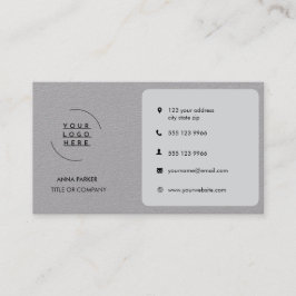 Modern Minimalistisk Logotyp | Anpassade Ikoner F Visitkort