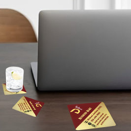 Modern minimalistisk Logotyp för QR-kodföretag Gol Underlägg Papper Kvadrat