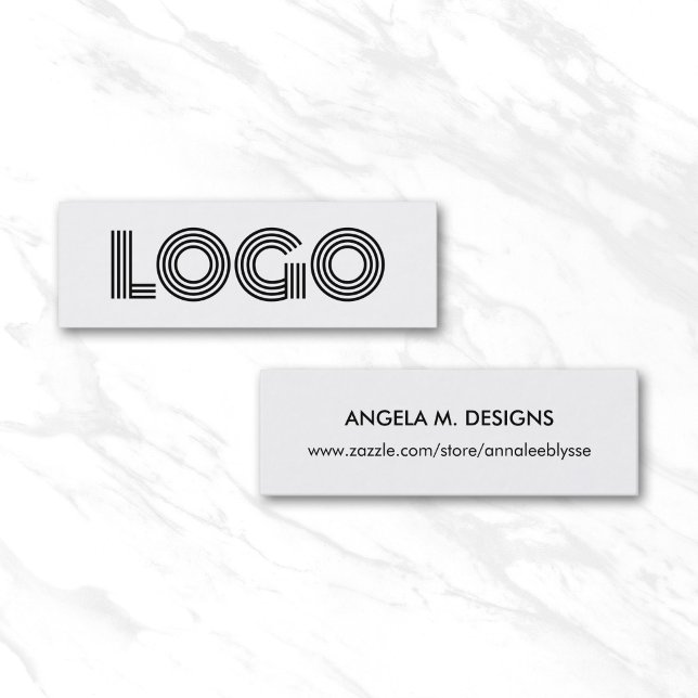 Modern Minimalistisk Logotyp Onlinebutik Mini Visitkort (Modern Minimalist Logo Online Store Mini Business Card)