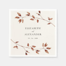 Modern minimalistisk Löv faller under bröllopet