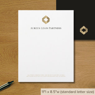 Modern minimalistisk lyx brevhuvud
