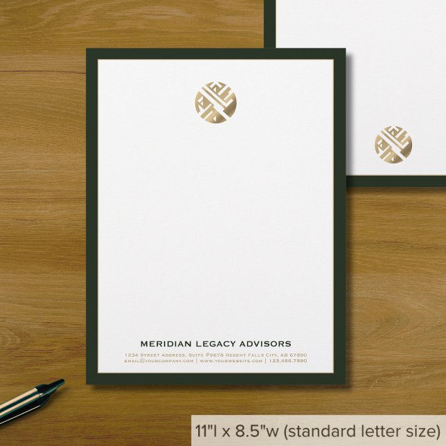 Modern minimalistisk lyx brevhuvud (Skapare uppladdad)