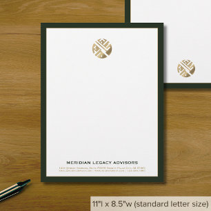 Modern minimalistisk lyx brevhuvud