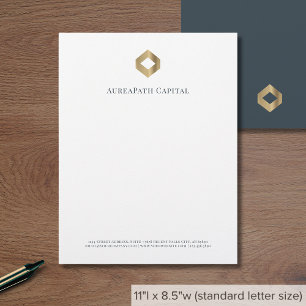 Modern minimalistisk lyx brevhuvud
