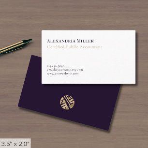 Modern minimalistisk lyx visitkort