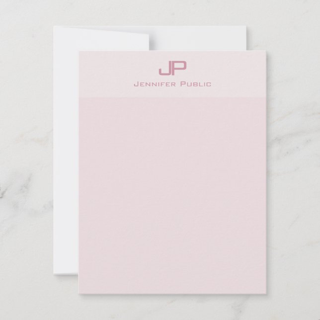 Modern minimalistisk mall Pastel Färg Monogram (Framsida)