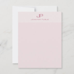 Modern minimalistisk mall Pastel Färg Monogram