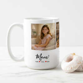 Modern Minimalistisk Mamma Anpassad Foto & Namn Mi Kaffemugg