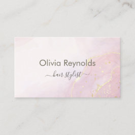 Modern minimalistisk Marble Struktur Rosa Guld Visitkort