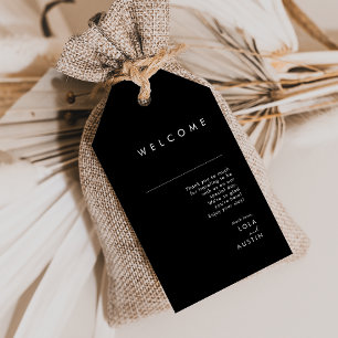 Modern minimalistisk Märkre för välkomstgåva från Presentetikett