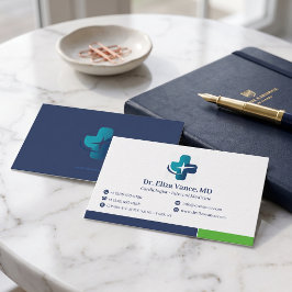 Modern Minimalistisk Medicinsk Praxis | Anpassad L Visitkort