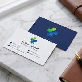 Modern Minimalistisk Medicinsk Praxis | Anpassad L Visitkort